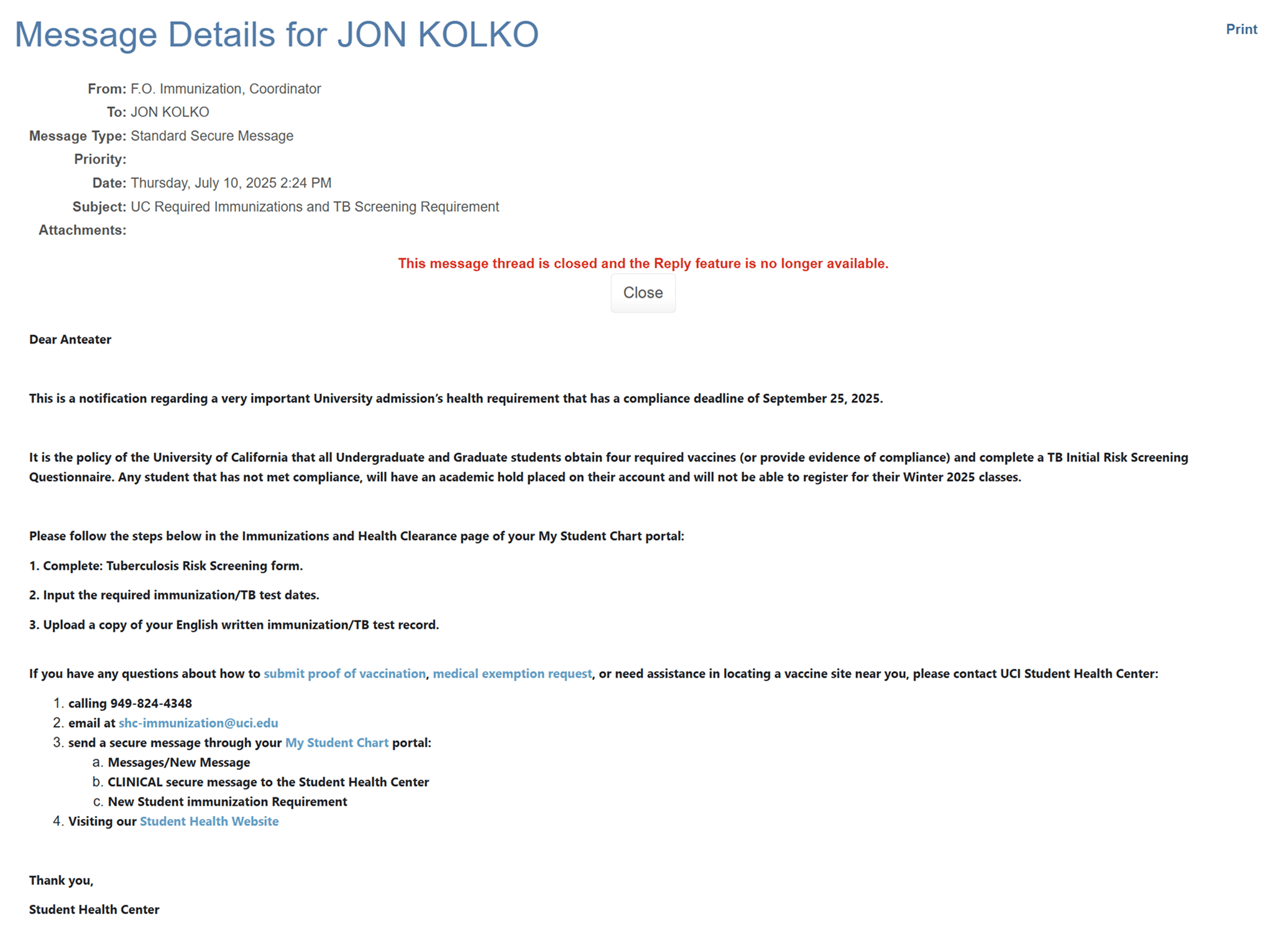 A phishing scam?