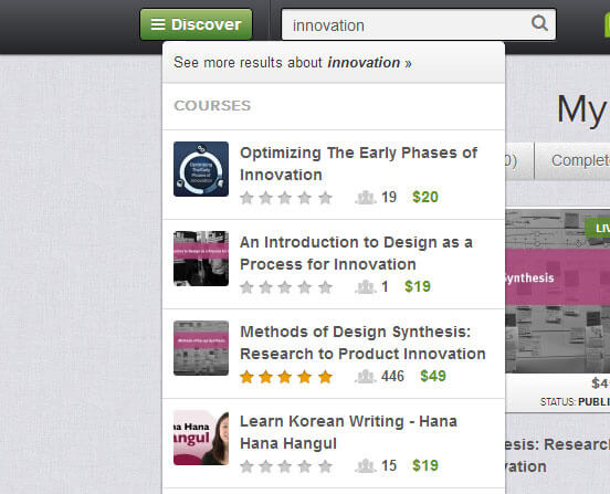 A successful Udemy class